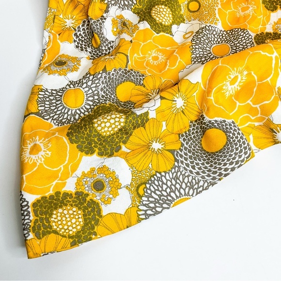 VINTAGE BEAUTY Floral Yellow and White Sleeveless Dress - Picture 7 of 16